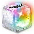 Clear Ice Cube w/Color Changing LED Light